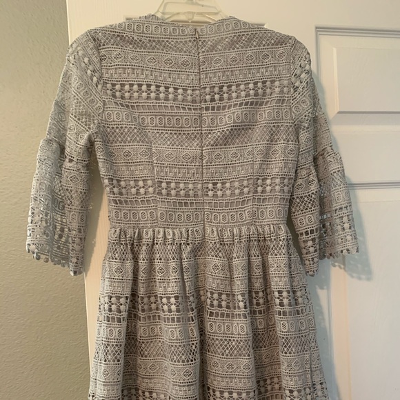 Blue/Grey ModCloth Dress - Picture 4 of 5